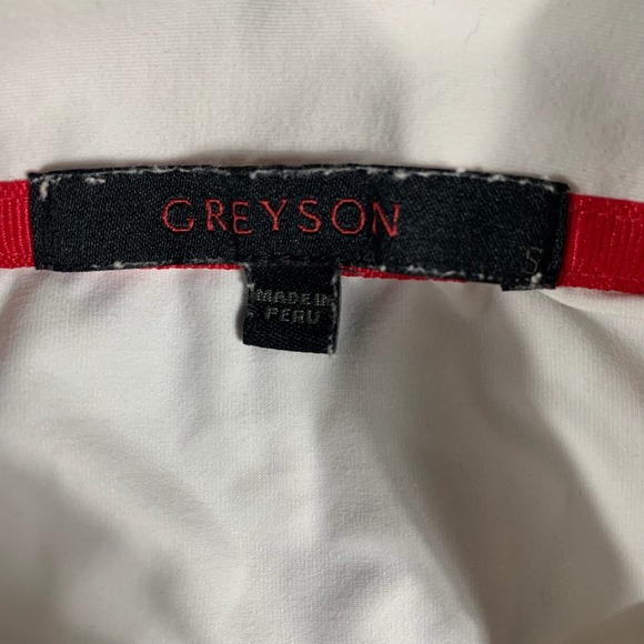 Greyson Top Womens S mall White Quarter Zip Sleeveless Performance Golf Stretch - Picture 2 of 12